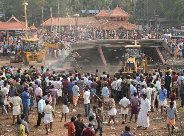 Kollam Temple destruction